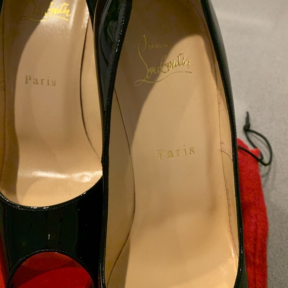 Like Christian Louboutin Peep Toe Stilettos - Picture 2 of 8